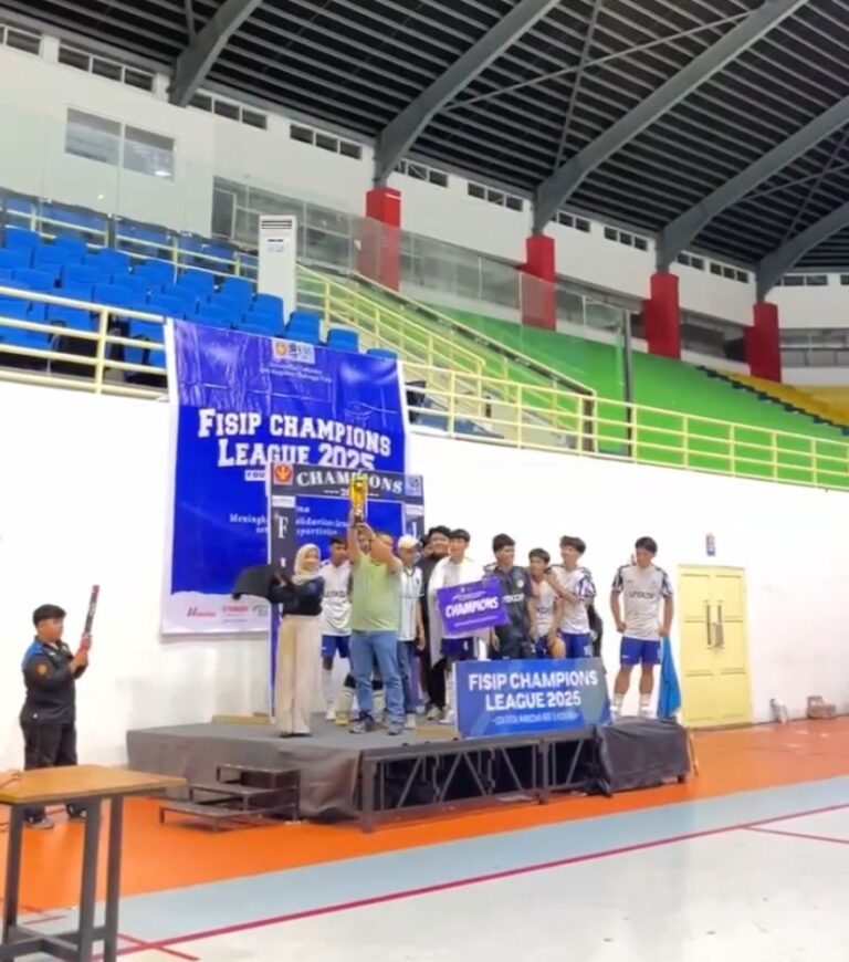 Final Match Kejuaraan Futsal FISIP Champions League 2025 Tingkat Mahasiswa se-Sulawesi Tengah di Gelora Bumi Kaktus